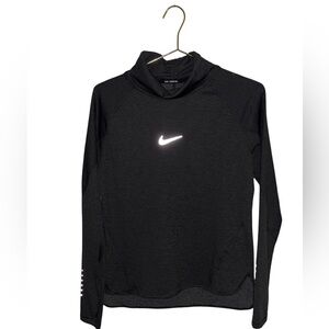 Nike Dri-Fit Running Top Long Sleeve Size Large P2P 22” Olive Green